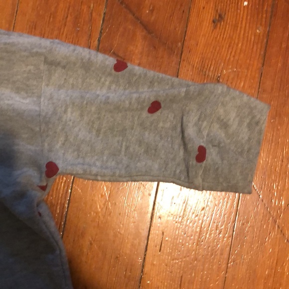 Grey chasor heart hoodie girls size 12 - Picture 3 of 4